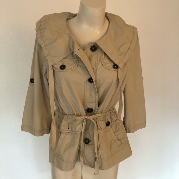 LOFT short sleeve khacki jacket - Picture 4 of 4